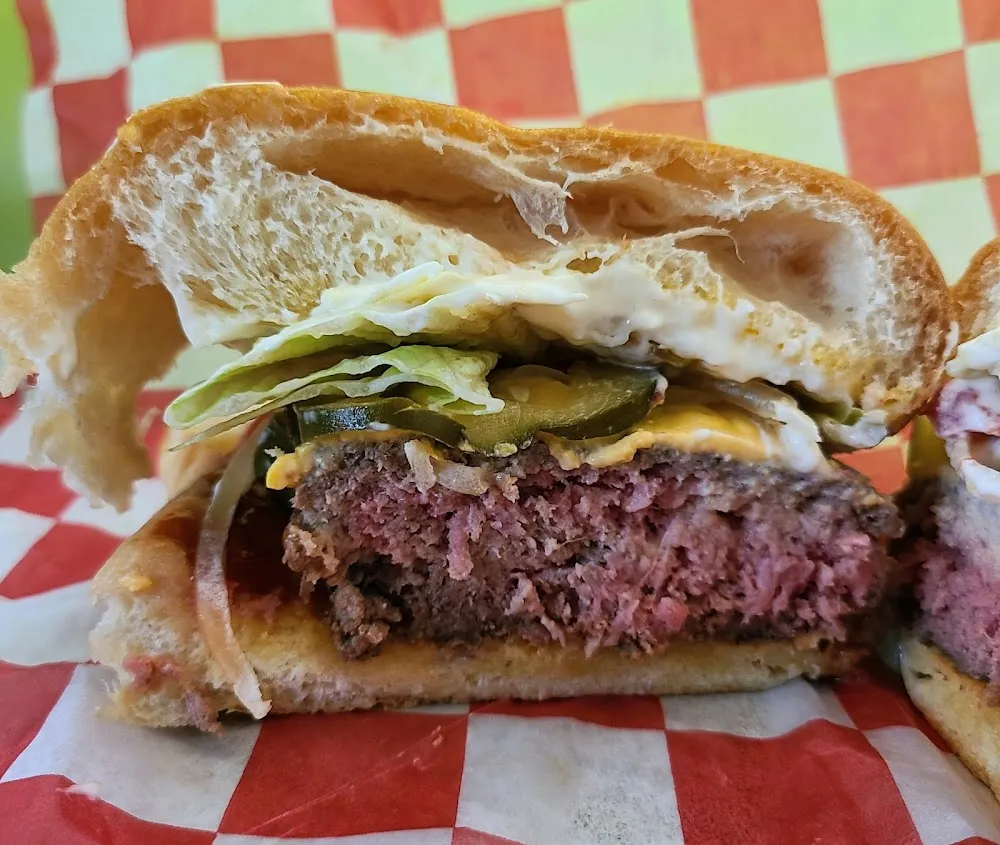 Medium Rare Cheeseburger